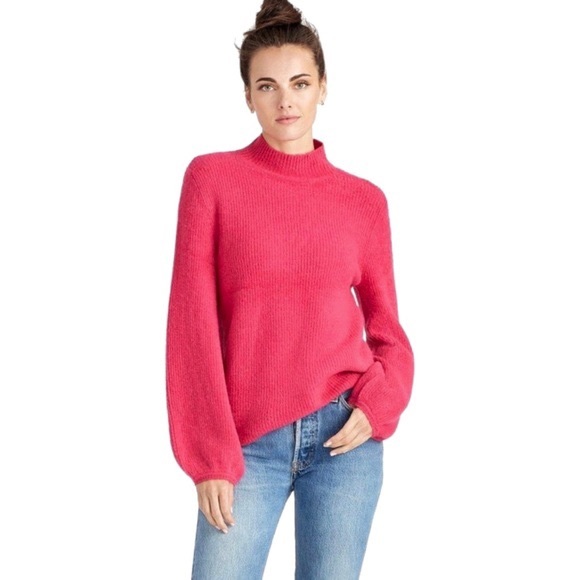 RACHEL Rachel Roy Sweaters - Rachel Roy Hot Pink Balloon Sleeve sweater